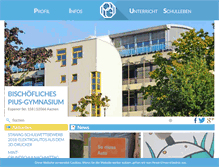 Tablet Screenshot of pius-gymnasium.de